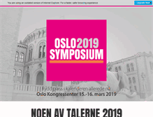 Tablet Screenshot of oslosymposium.no